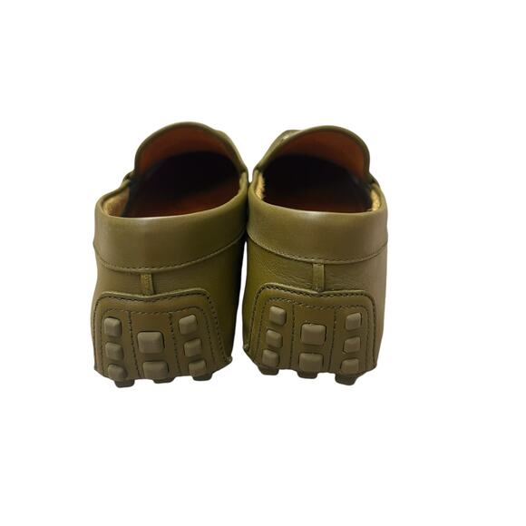 Gucci men GG logo moccasin driving Loafer juniper Green Size US10 - Picture 7 of 10